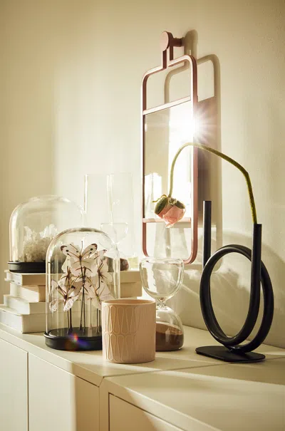 Ikea Granvåg Mirror, Wall Hanging/pink, 8 5/8x18 7/8 "