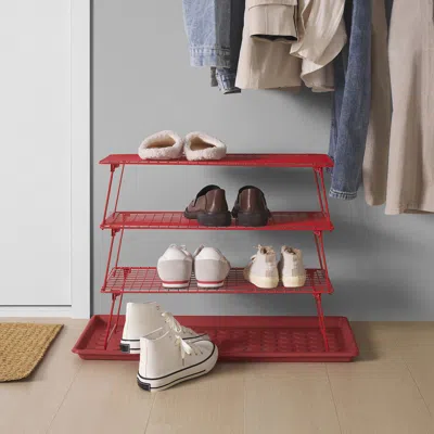 Ikea Grejig Shoe Rack, Bright Red, 22 7/8x10 5/8x6 3/4 "