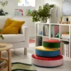 Ikea Grejsimojs Floor Cushion, Set Of 3, Stackable/multicolor In Multi