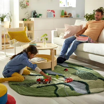 Ikea Grejsimojs Rug, High Pile, Green, 60 1/4x84 5/8 "