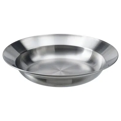 Ikea Grilltider Deep Plate/bowl, Stainless Steel, 8 ½ " In Silver