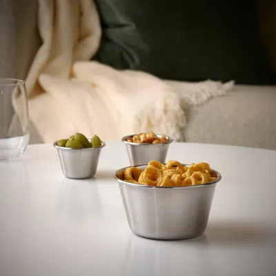 Ikea Grilltider Serving Bowl, Stainless Steel, 5 " In Silver