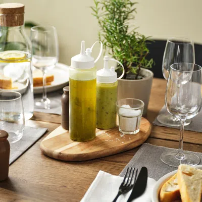 Ikea Grilltider Squeeze Bottle, White/clear, 11 oz