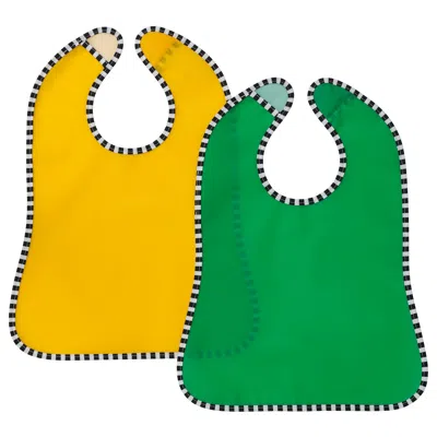 Ikea Grönfink Bib, Green/yellow, Package Quantity: 2 Pack