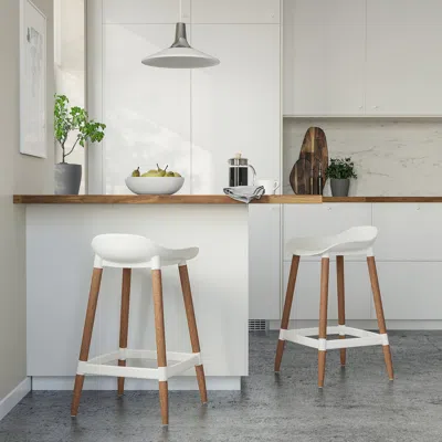 Ikea Grönsta Bar Stool, Counter Height White/indoor/outdoor, 25 1/4 "