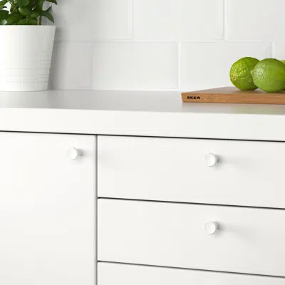 Ikea Gubbarp Knob, White, 13/16 "