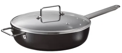 Ikea Guldöring Sauté Pan With Lid, Non-stick Coating Glass/black-gray, 11 "