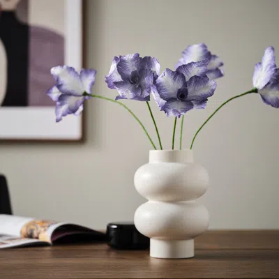 Ikea Guldspett Artificial Flower, Paper/iris Blue, 17 ¾ " In White