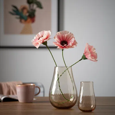 Ikea Guldspett Artificial Flower, Paper/poppy Pink, 15 ¾ " In Transparent