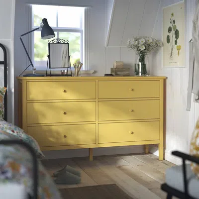 Ikea Gullaberg 6-drawer Dresser, Yellow, 66 1/8x18 7/8x39 3/8 "