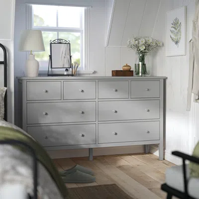 Ikea Gullaberg 8-drawer Dresser, Gray/anchor/unlock Function, 66 1/8x18 7/8x39 3/8 "