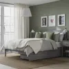 Ikea Gullaberg Bed Frame With 2 Storage Boxes, Gray, Full/double In Gray