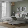 Ikea Gullaberg Bed Frame With 2 Storage Boxes, White, Full/double In White