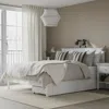 Ikea Gullaberg Bed Frame With 2 Storage Boxes, White, Queen In White