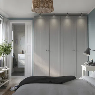 Ikea Gullaberg Door With Hinges, Gray, 19 1/2x90 3/8 "