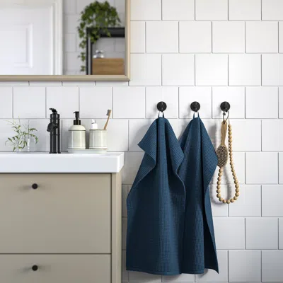 Ikea Gulldyna Hand Towel, Dark Blue, 16x28 "