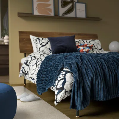 Ikea Gullstråle Bedspread, Dark Blue, Twin/twin X-long