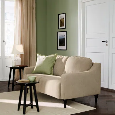 Ikea Gullvalla Loveseat, Silkeryd Gray-green, Armrest Height: 16 1/8 "