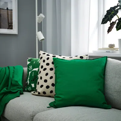 Ikea Gurli Cushion Cover, Green, 20x20 "