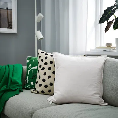 Ikea Gurli Cushion Cover, White, 20x20 "