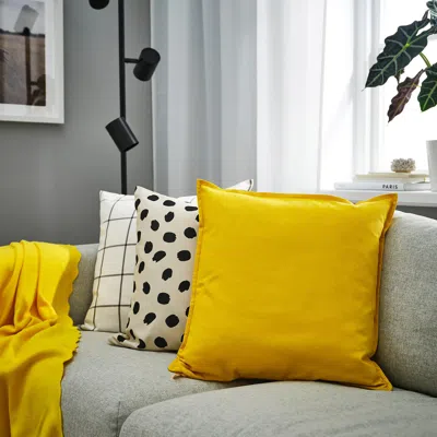 Ikea Gurli Cushion Cover, Yellow, 20x20 "
