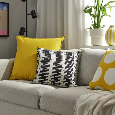 Ikea Gurli Cushion Cover, Yellow, 26x26 "
