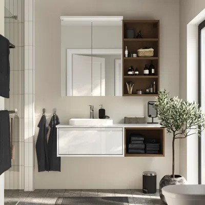 Ikea Hagaån Wall Open Cabinet, Brown Oak Effect, 18x6x37 "