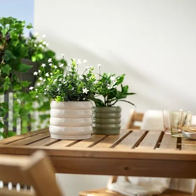 Ikea Hasselbukett Plant Pot, Indoor/outdoor/beige, 4 ¾ "