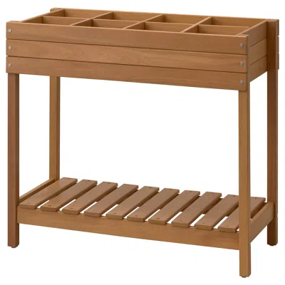 Ikea Hattholmen Plant Stand, Stained Eucalyptus/outdoor, Height: 33 ¾ "