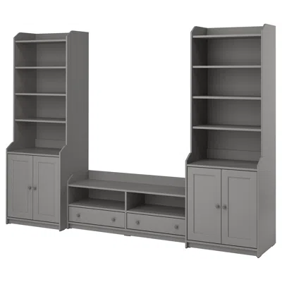 Ikea Hauga Tv/storage Combination, Gray, 109x18 1/8x78 3/8 "