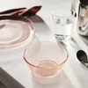 Ikea Havsgädda Bowl, Stripe Pattern/pink, 4 ½ "