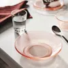 Ikea Havsgädda Deep Plate/bowl, Stripe Pattern/pink, 7 ½ "