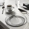 Ikea Havsgädda Side Plate, Stripe Pattern/gray, 8 " In Gray
