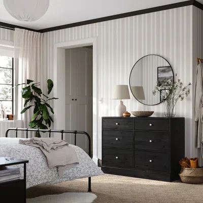 Ikea Havsta 6-drawer Dresser, Black, 47 5/8x18 1/2x35 "