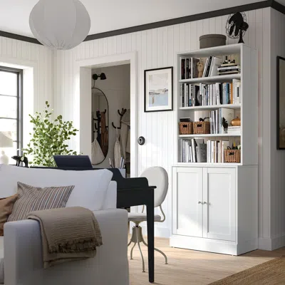 Ikea Havsta Shelf Unit, White, 31 7/8x13 3/4x48 3/8 "