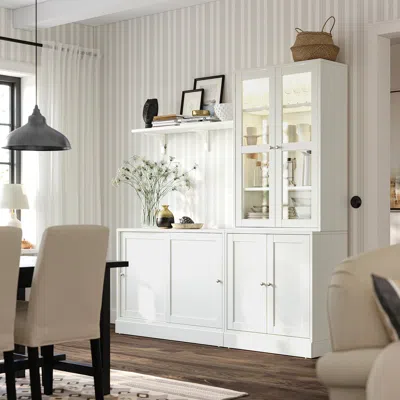 Ikea Havsta Storage Combination With Sliding Doors, White, 79 1/2x18 1/2x83 1/2 "