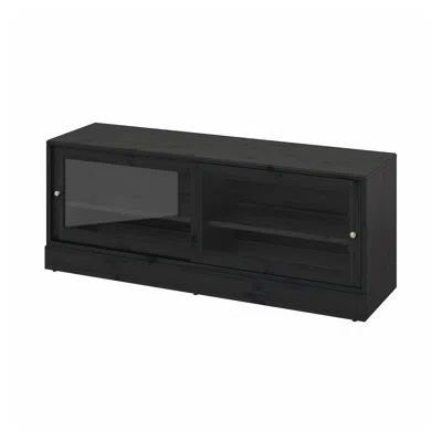 Ikea Havsta Tv Unit With Base, Black, 63x18 1/2x24 3/8 "