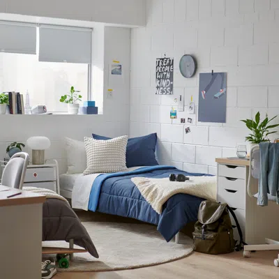 Ikea Hedfryle Comforter Set, Blue, Twin/twin X-long