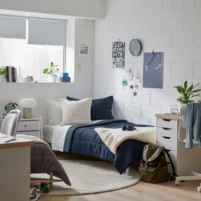 Ikea Hedfryle Comforter Set, Blue, Twin/twin X-long