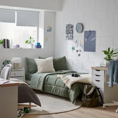 Ikea Hedfryle Comforter Set, Green, Twin/twin X-long