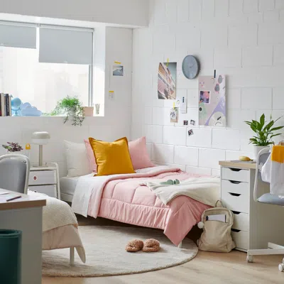 Ikea Hedfryle Comforter Set, Pink, Twin/twin X-long