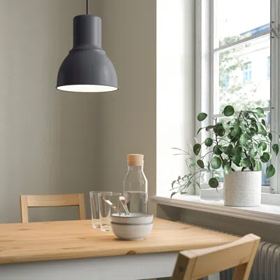 Ikea Hektar Pendant Lamp, Dark Gray, 9 "
