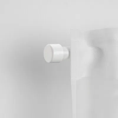 Ikea Heltuss Finials, 1 Pair, White, Diameter: 1 ½ "