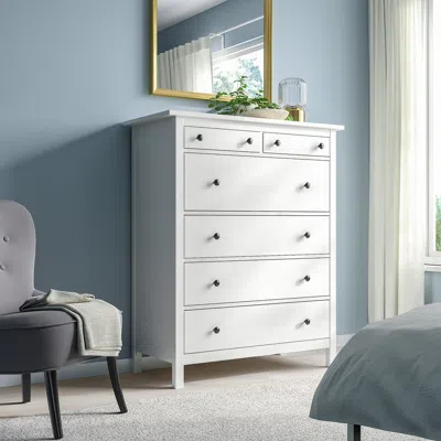Ikea Hemnes 6-drawer Dresser, White Stain, 42 1/2x51 5/8 "