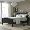 Ikea Hemnes Bed Frame, Black-brown, Full In Multi