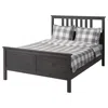 Ikea Hemnes Bed Frame, Dark Gray Stained, Full
