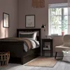 Ikea Hemnes Bed Frame With 2 Storage Boxes, Black-brown, Twin In Multi