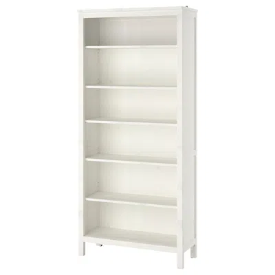 Ikea Hemnes Bookcase, White Stain, 35 3/8x77 1/2 "