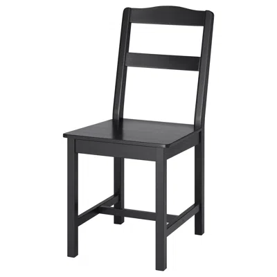 Ikea Hägernäs Chair, Black Stained Pine, Height: 34 1/4 "