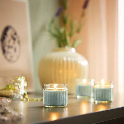 Ikea Hökgök Scented Candle In Glass, Apple Light Green, 12 Hr